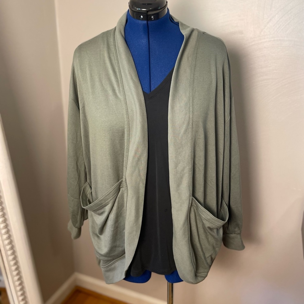 Green Wonderly Cardigan 1X